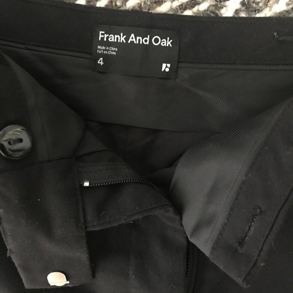 The Slim Eleanor Wool Pant in Black - Picture 5 of 5